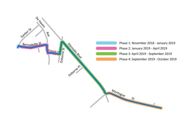 Garber Street Recycled Water Tank Project map