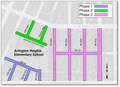 Arlington Heights Main Line Replacement Project Map