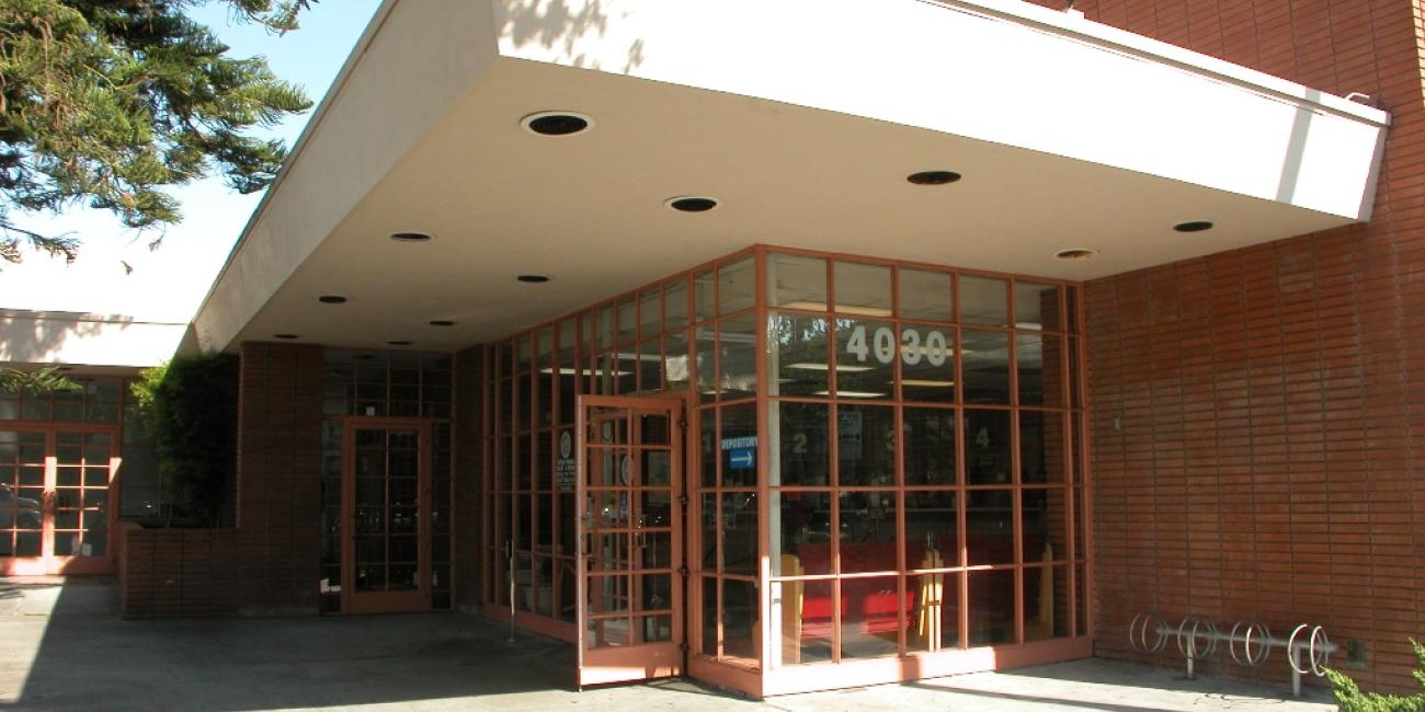 Crenshaw Customer Service Center, Entrance and Bicycle Rack