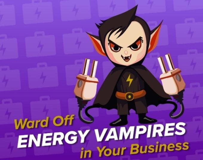 Ward Off Energy Vampires in Your Business infographic