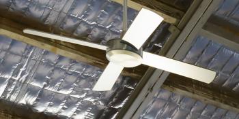 industrial fan on ceiling